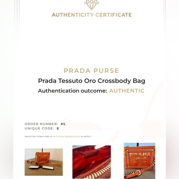 *SOLD* Prada Bandoliera Tessuto Oro Crossbody Bag W/ COA - Picture 3 of 17